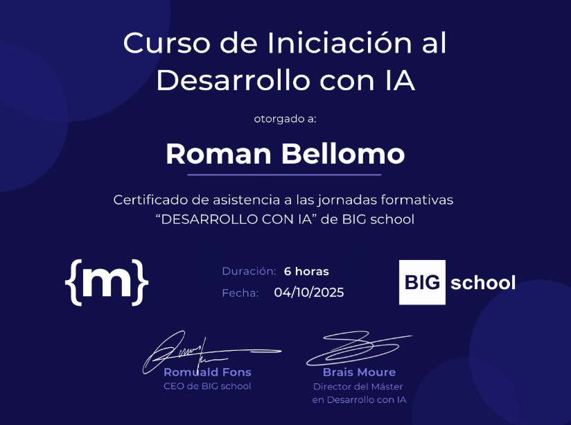Curso de Iniciación al Desarrollo con IA